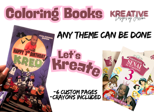 Coloring Book w/ crayons