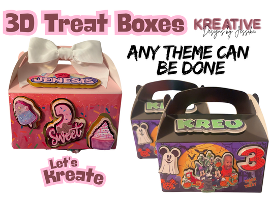 3D Treat Boxes