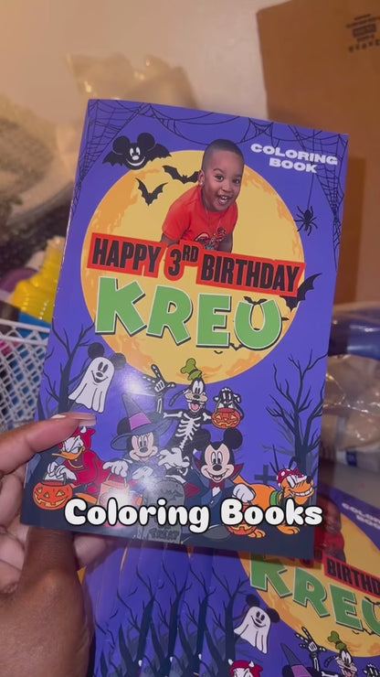 Coloring Book w/ crayons
