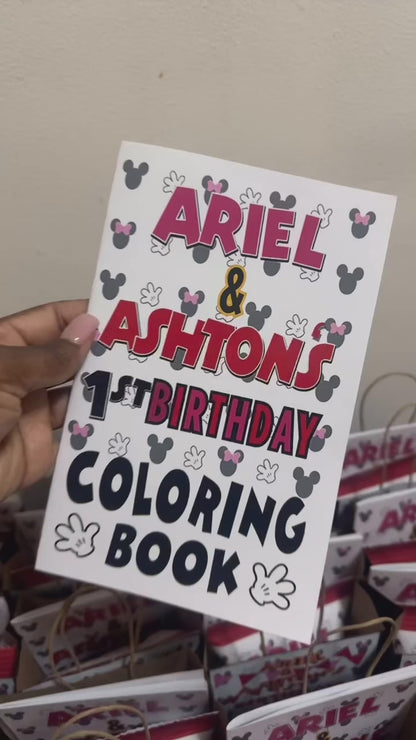 Coloring Book w/ crayons